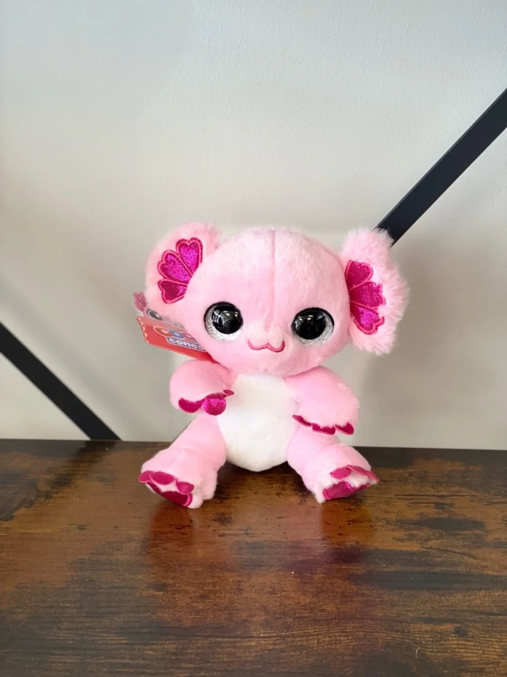 Plush Pink Axolotl Small Pet Toy - Soft Cuddly Stuffed Animal